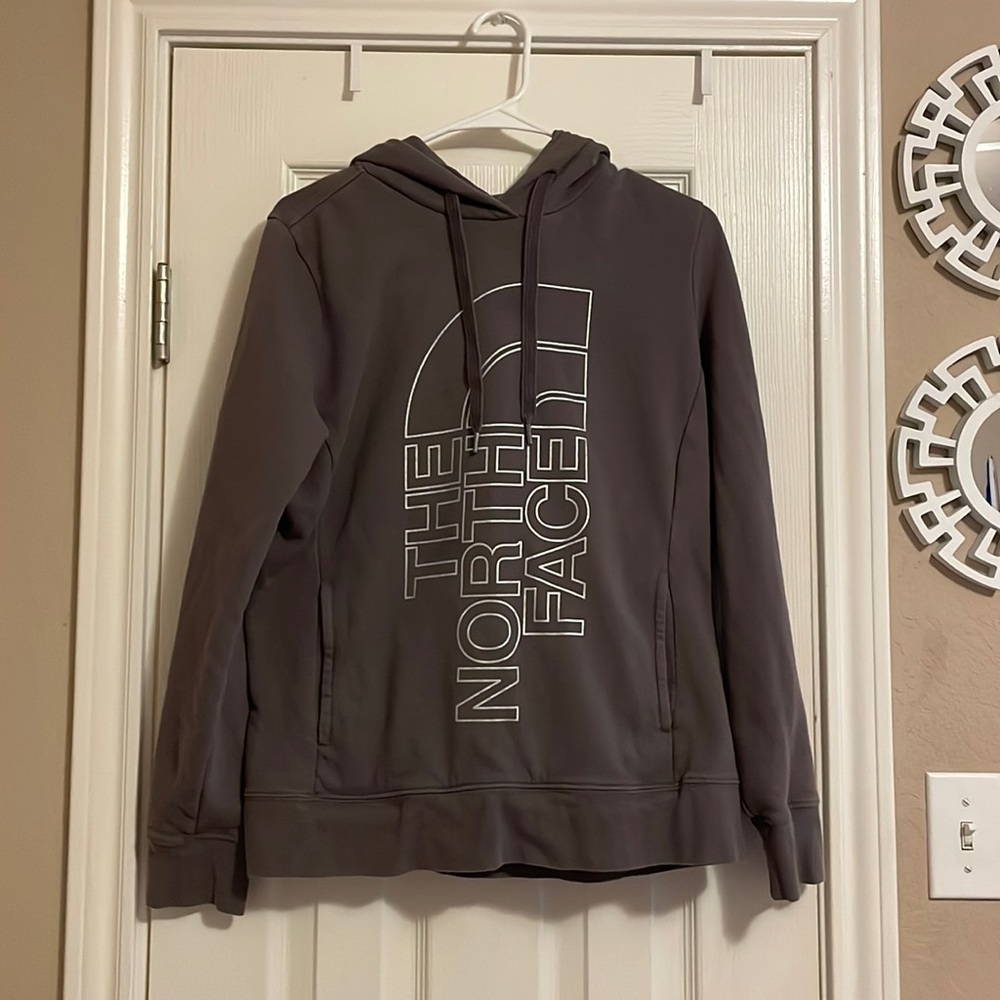 The North Face grey hoodie, size-4, in good condition